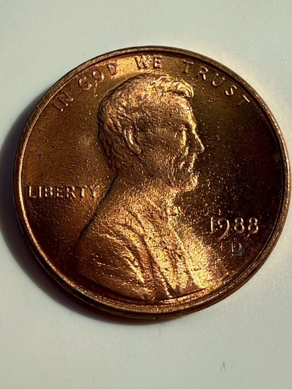1988 D Lincoln Cent Copper Coin